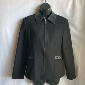 Braebrook Vintage Zip Up Wool Blazer Size Small